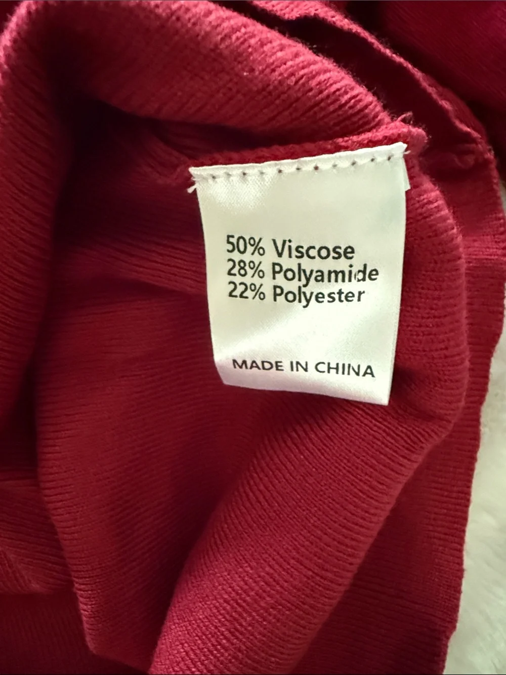 NWT Zesica Red & White Long Sleeve Crew Neck Sweater Size XL